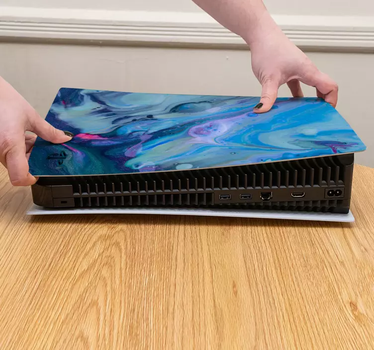 Autocolant ps5 pentru vase de ulei teal - TenStickers