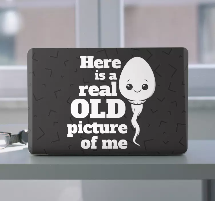 Vechea mea primă imagine distractivă pentru skins pentru laptop - TenStickers