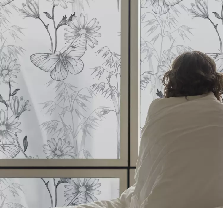 Vlinder geam decorativ geam - TenStickers