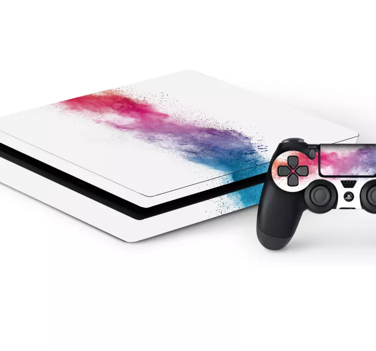Vopsea splatter ps4 autocolant - TenStickers