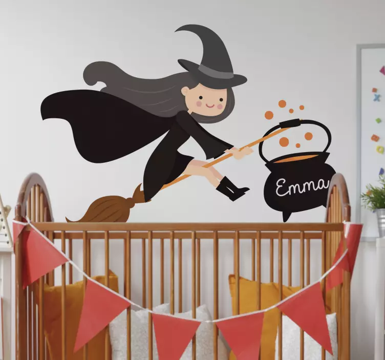 Witch halloween pentru copii - TenStickers