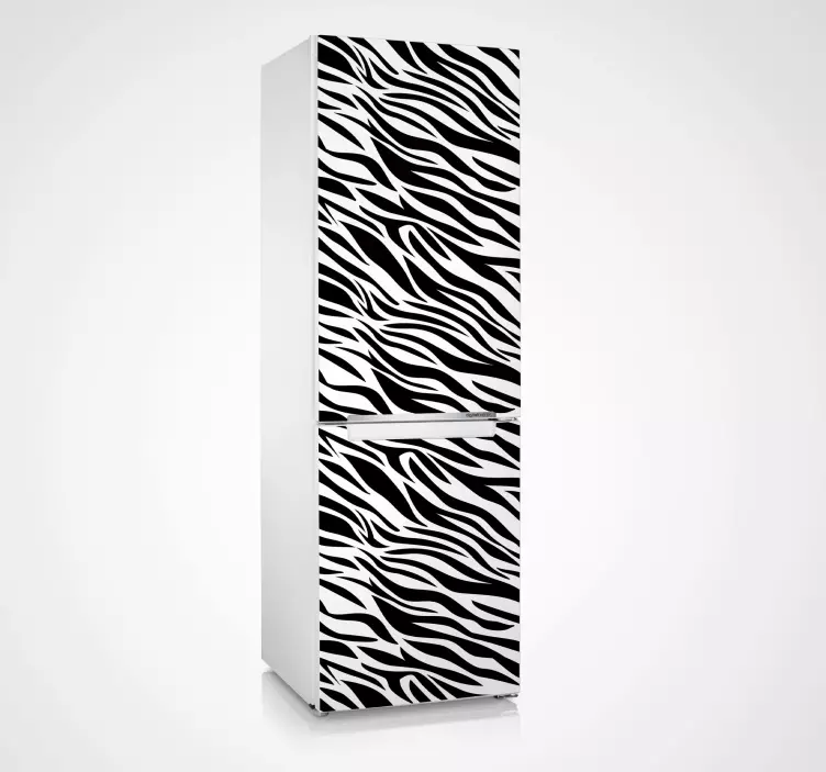Zebra frigider autocolant - TenStickers
