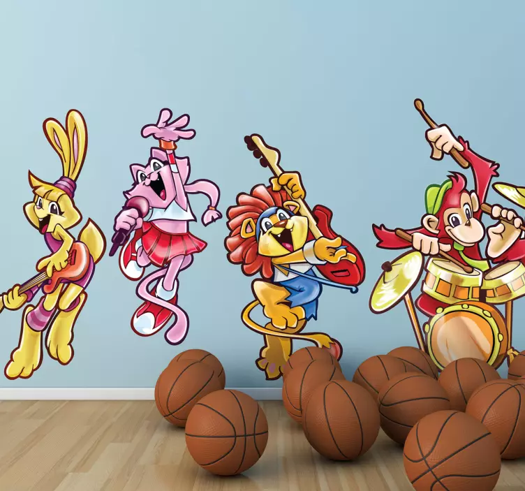 Zidurile de muzici aninali decalează - TenStickers