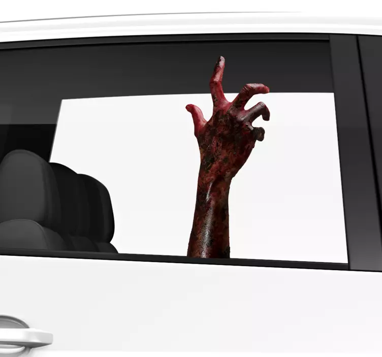 Zombie autocolant fereastră de mână - TenStickers