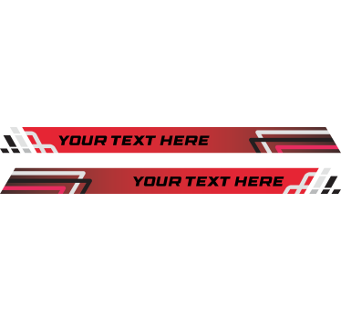 Autocolante pentru autoturisme set de dungi în stil de curse - TenStickers