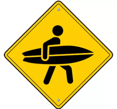 Surfer semn autocolant de perete - TenStickers