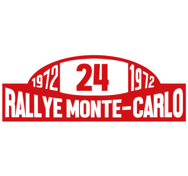 Autocolant pentru auto numărul raliului monte-carlo - TenStickers