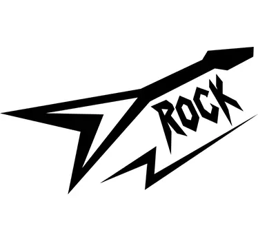80s autocolant de muzică rock estetică - TenStickers
