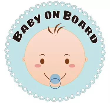 Etichete animale semnul bebelușului la bord - TenStickers