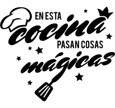Autocolante bucătărie vinilos para cocinas cosas mágicas - TenStickers