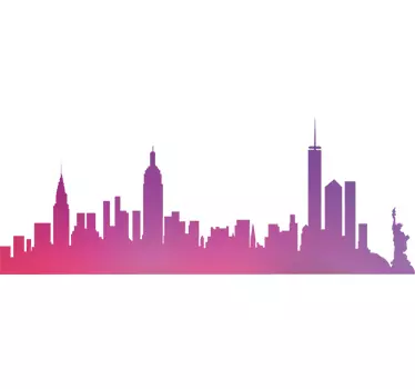 New york orizont laptop decal - TenStickers