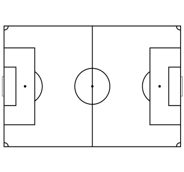 Tablă albă adezivă fotbal - TenStickers