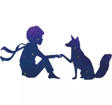 Micul prinț noapte zână perete decal - TenStickers