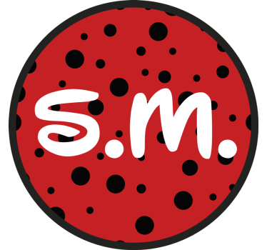 Autocolant personalizabil inițiale de valiză pentru copii - TenStickers