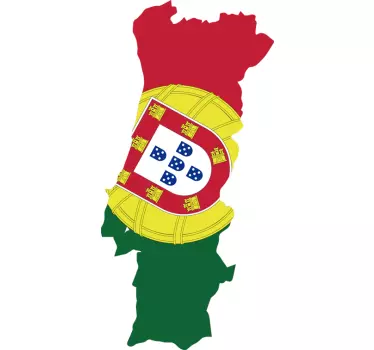 Harta portugal decal auto - TenStickers