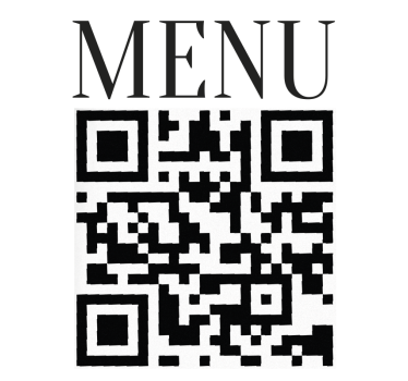 Autocolant pentru vitrine meniu personalizat cu cod qr - TenStickers