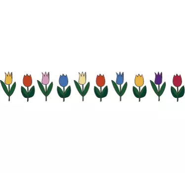 Lalele floare decal perete - TenStickers