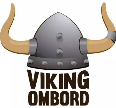 Copilul viking în autocolant auto - TenStickers