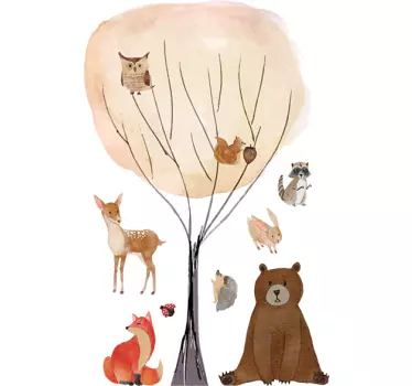 Animale autocolant de animale sălbatice - TenStickers