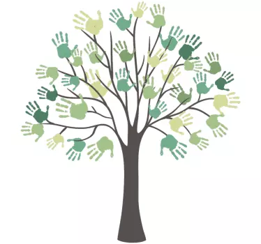 Arborele mâini decal - TenStickers