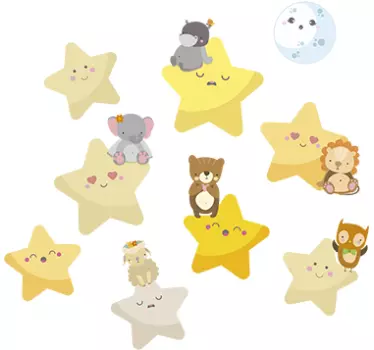 Stele autocolant de perete pentru bebelusi - TenStickers