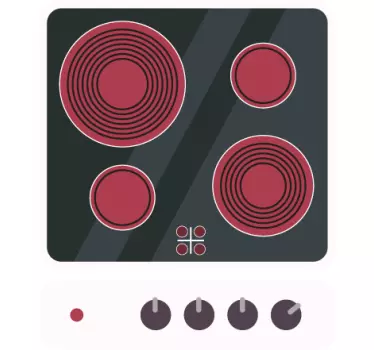 Decalcomanii pentru aparate de gătit din ceramică - TenStickers
