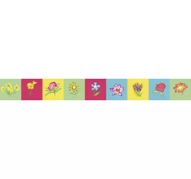 Transfer de țiglă de flori - TenStickers
