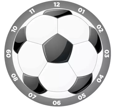 Autocolant ceas de perete de fotbal - TenStickers