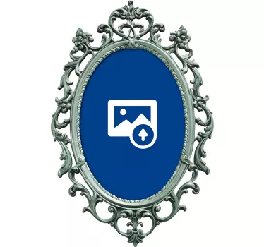 Decalaj perete oglindă vintage personalizată - TenStickers