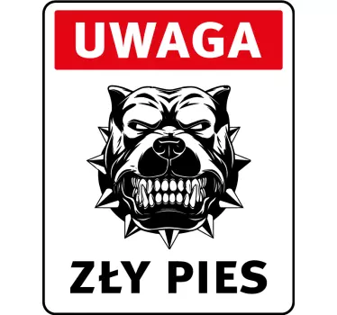 Autocolant cu semn de periculos - TenStickers