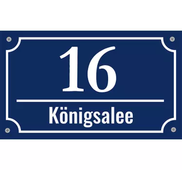 Autocolant pentru ușă de sticlă și număr - TenStickers
