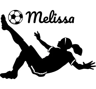 Perete decal fotbal feminin - TenStickers