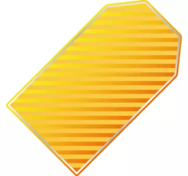 Autocolant de etichetă dreptunghiulară gri galben - TenStickers
