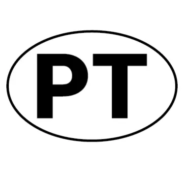 Pt ovală autovehicul decal - TenStickers