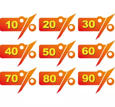 Autocolant de promovare reduceri personalizate - TenStickers