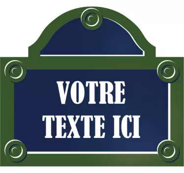Decal de perete personalizat pe strada paris - TenStickers