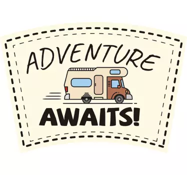 Aventura asteapta autocolant auto - TenStickers