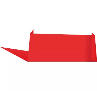 Autocolant de perete vânzare banner roșu - TenStickers