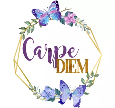 Carpe diem cu autocolant pentru text - TenStickers