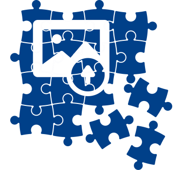 Autocolant personalizabil cu fotografie de puzzle - TenStickers