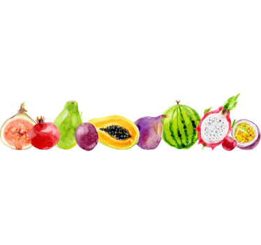 Fructe tropicale autocolant de perete acasă - TenStickers