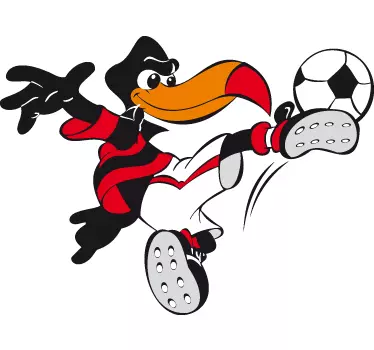 Pasăre copii fotbal autocolant - TenStickers