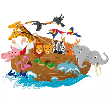 Autocolant de artă de perete al lui noah - TenStickers