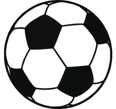 Copie monocromă de fotbal pentru copii - TenStickers