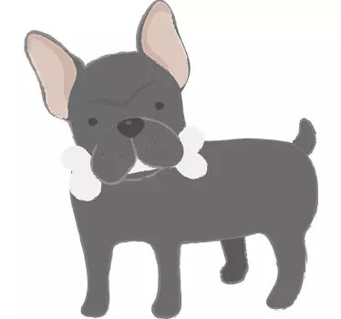 French bulldog sticker de perete - TenStickers