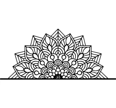 Autocolant de perete mandala yoga - TenStickers