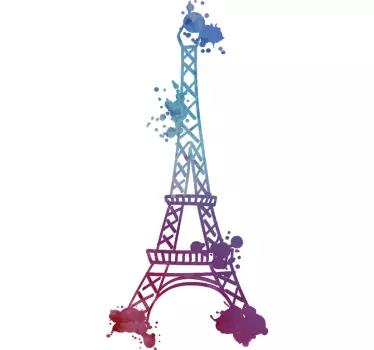 Autocolant turn acvatic turn eiffel - TenStickers