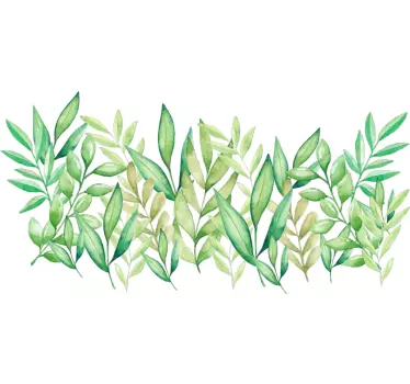Autocolant de perete cu frunze pentru dormitor - TenStickers