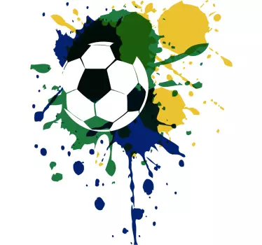 Pictat fotbal stick minge de fotbal autocolant - TenStickers