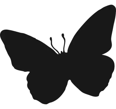 Fluture silueta tablă autocolant - TenStickers